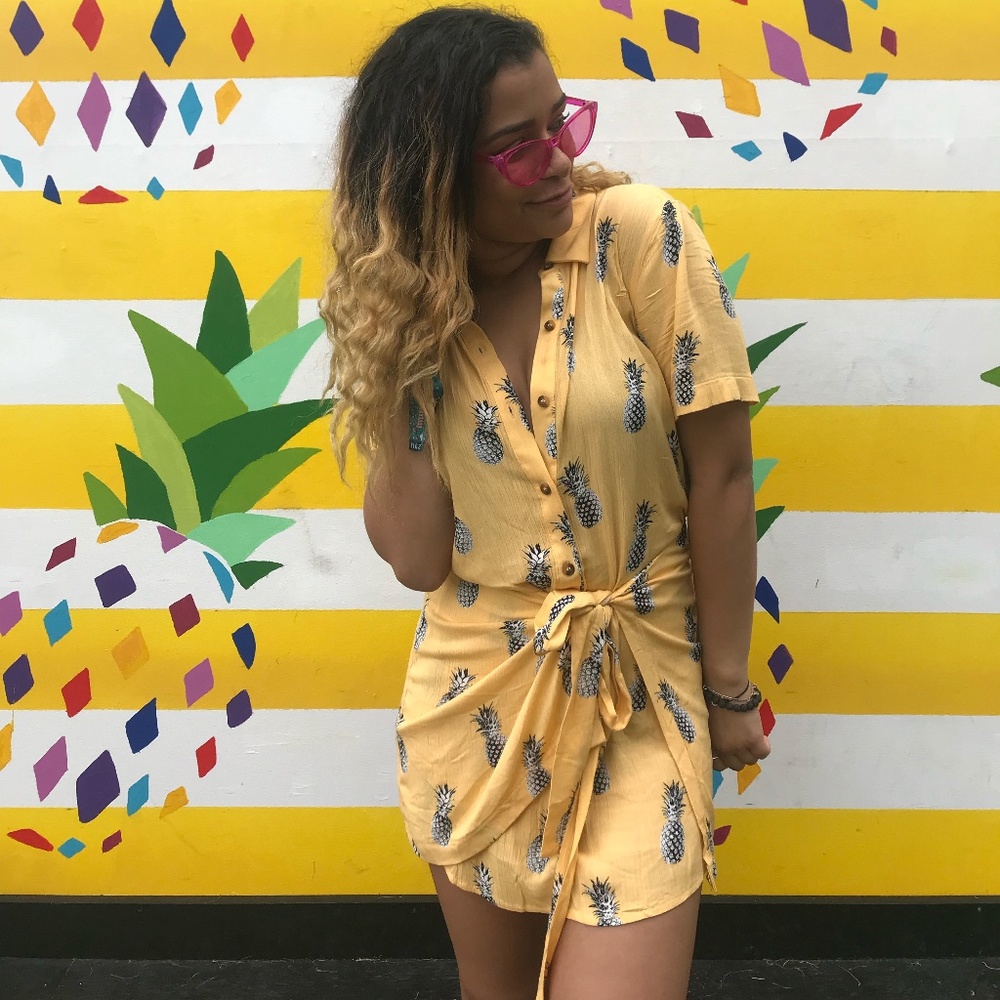 Yellow pineapple dress